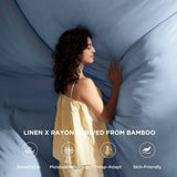 Rayon Derived from Bamboo and Linen Sheet Set