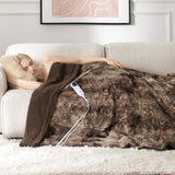 Bedsure Electric Heated Faux Fur Sherpa Blanket