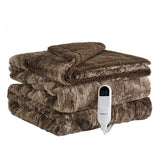 Bedsure Electric Heated Faux Fur Sherpa Blanket