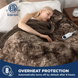 Bedsure Electric Heated Faux Fur Sherpa Blanket