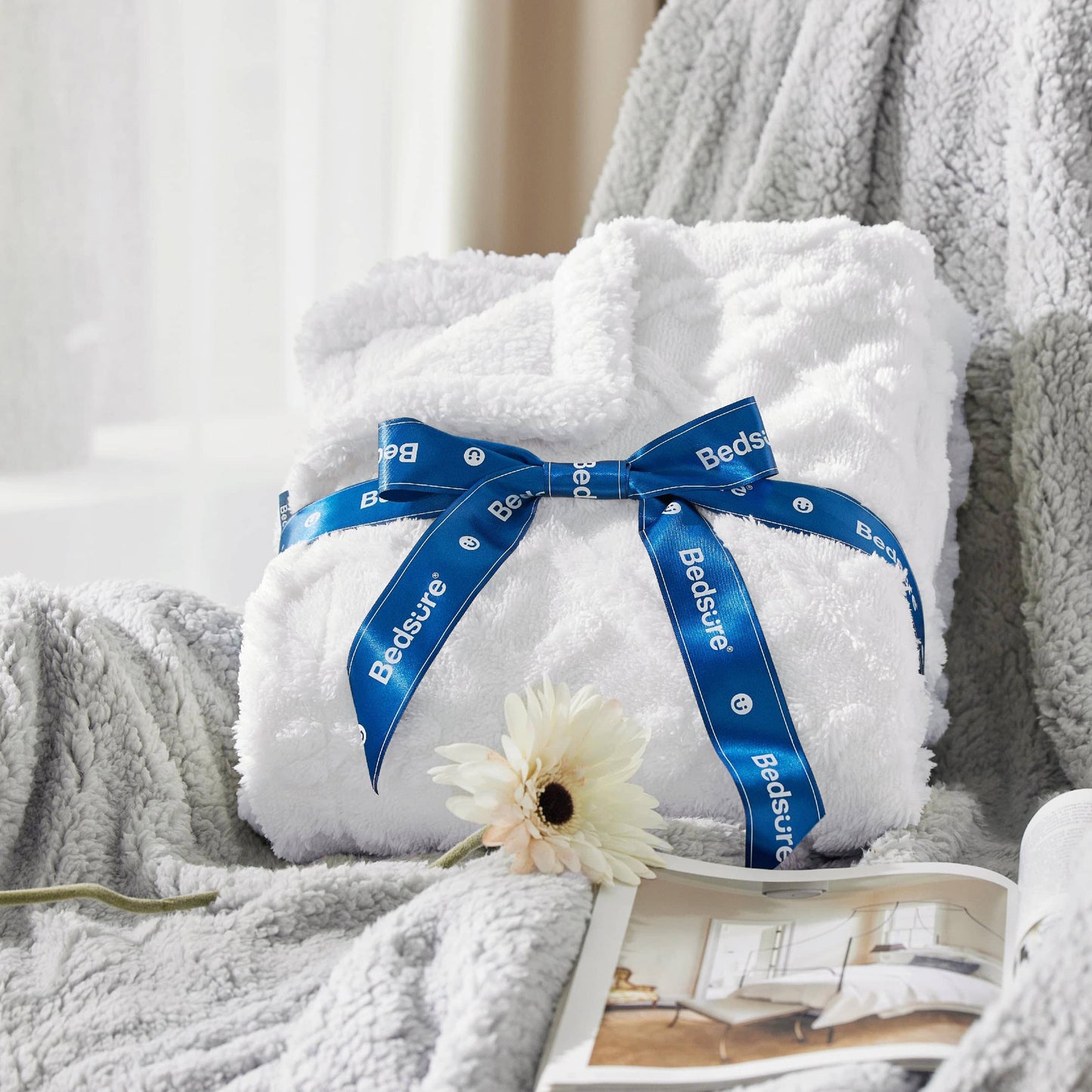 Sherpa Throw Blanket For Couch