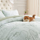 Graceful Bow Jacquard Comforter Set