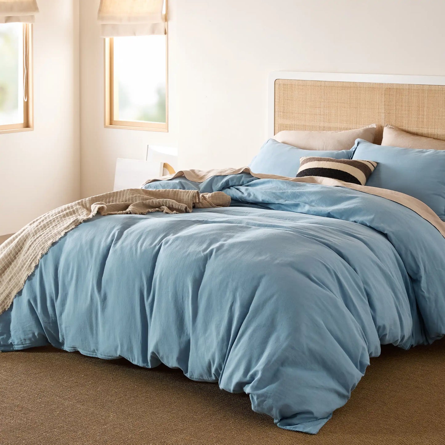 PureWoven™ 100% Muslin Duvet Cover Set