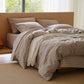 PureWoven Washed Cotton Striped Duvet Cover Set
