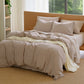 PureWoven Washed Cotton Gingham Duvet Cover Set
