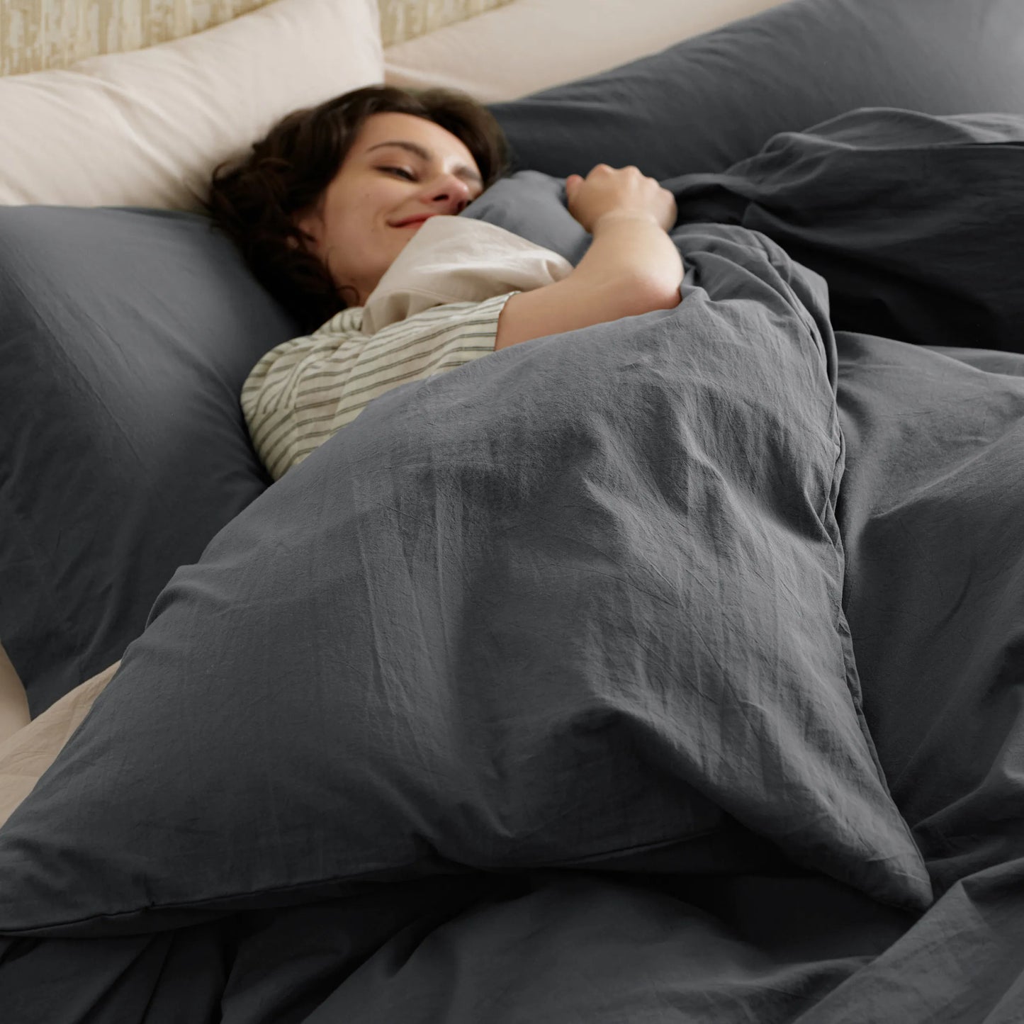 PureWoven™ Washed Cotton Duvet Cover Set
