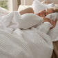 PureWoven™ Cotton Waffle Weave Duvet Cover Set