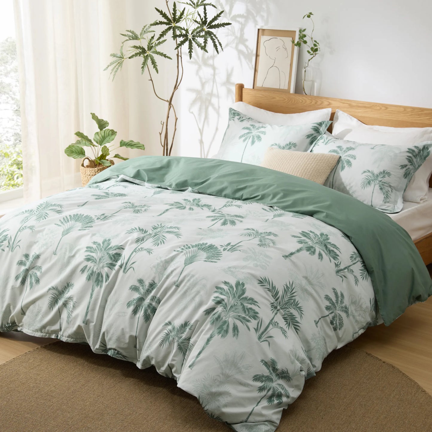 PureWoven™ 100% Cotton Patterned Duvet Cover Set