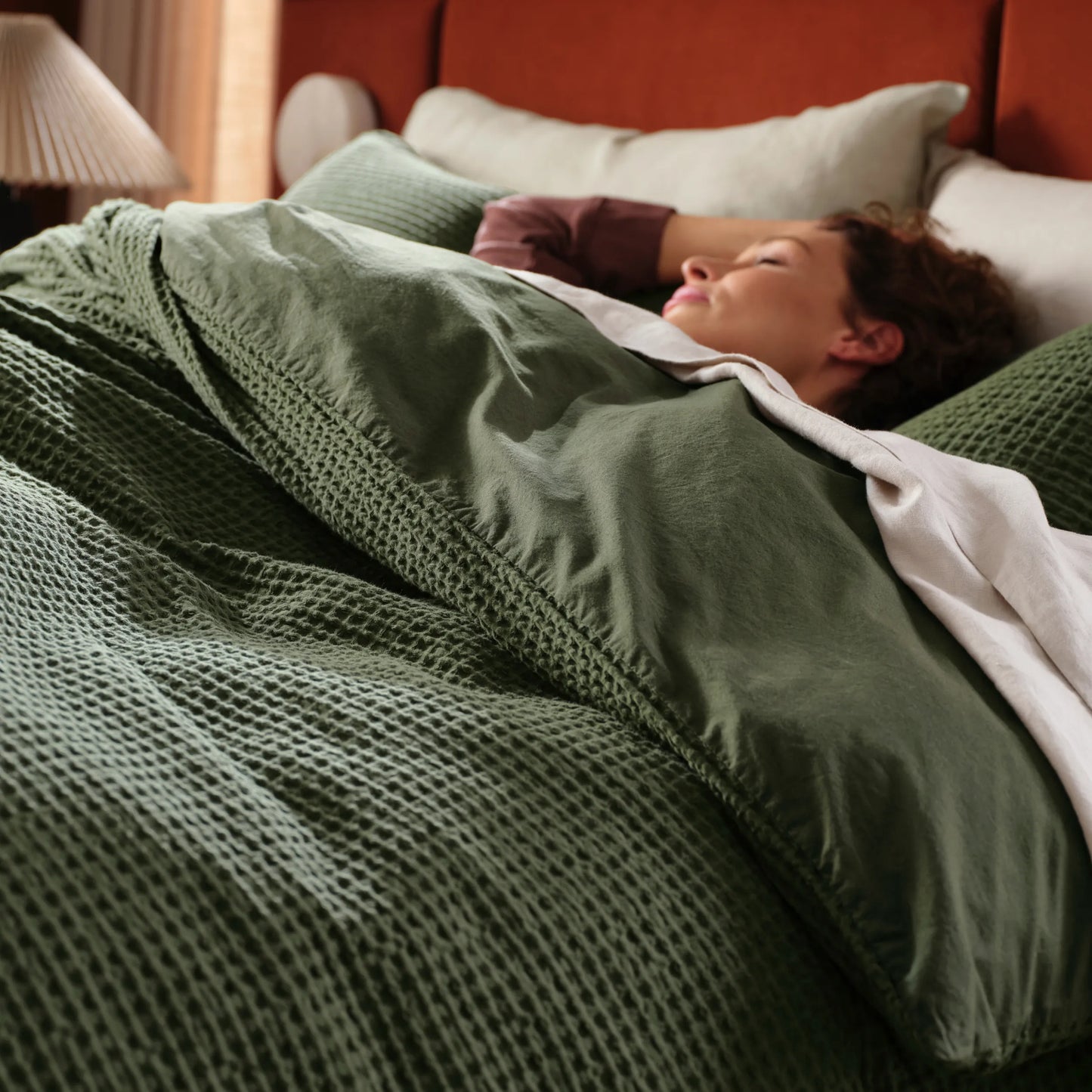 PureWoven™ Cotton Waffle Weave Duvet Cover Set