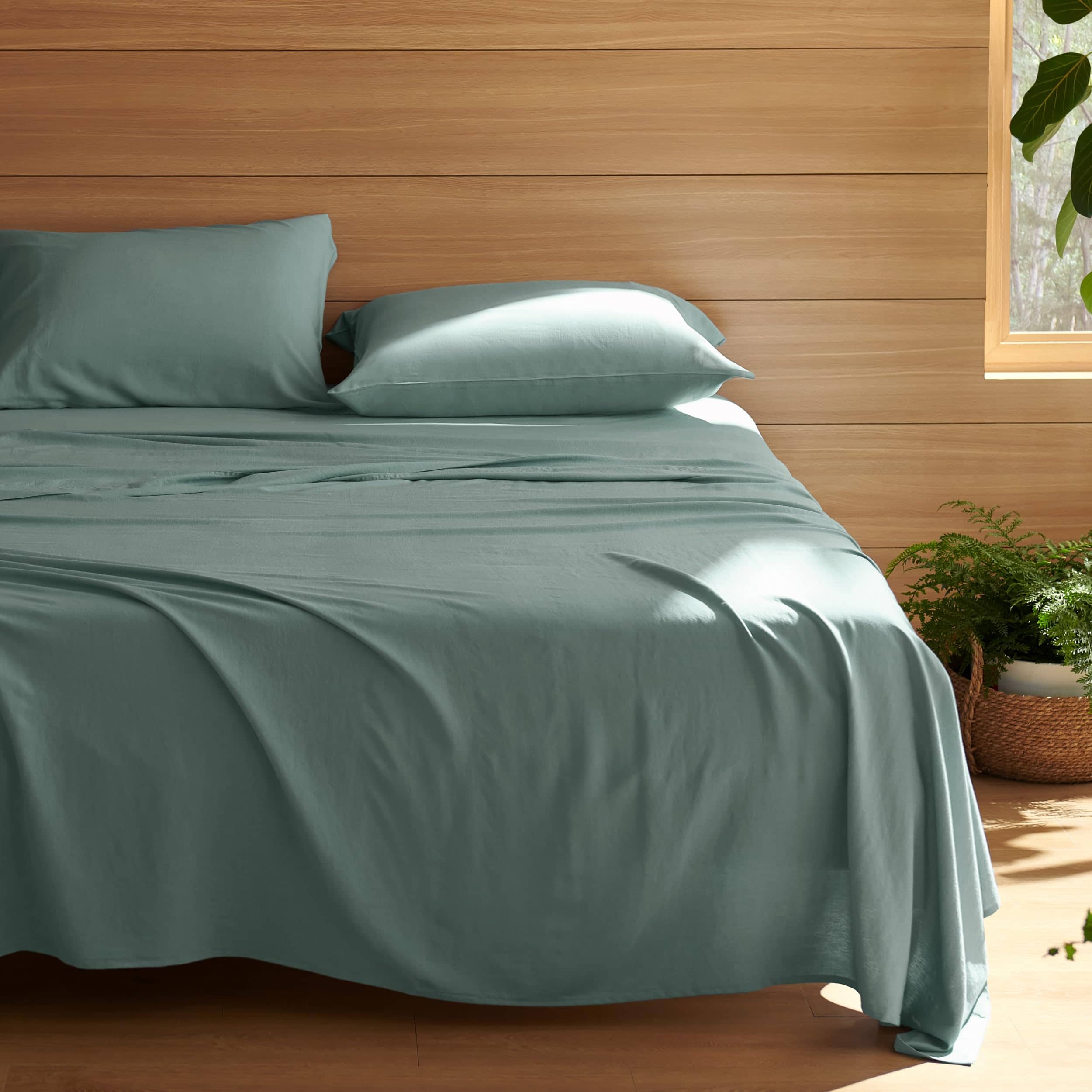 Rayon Derived from Bamboo and Linen Sheet Set