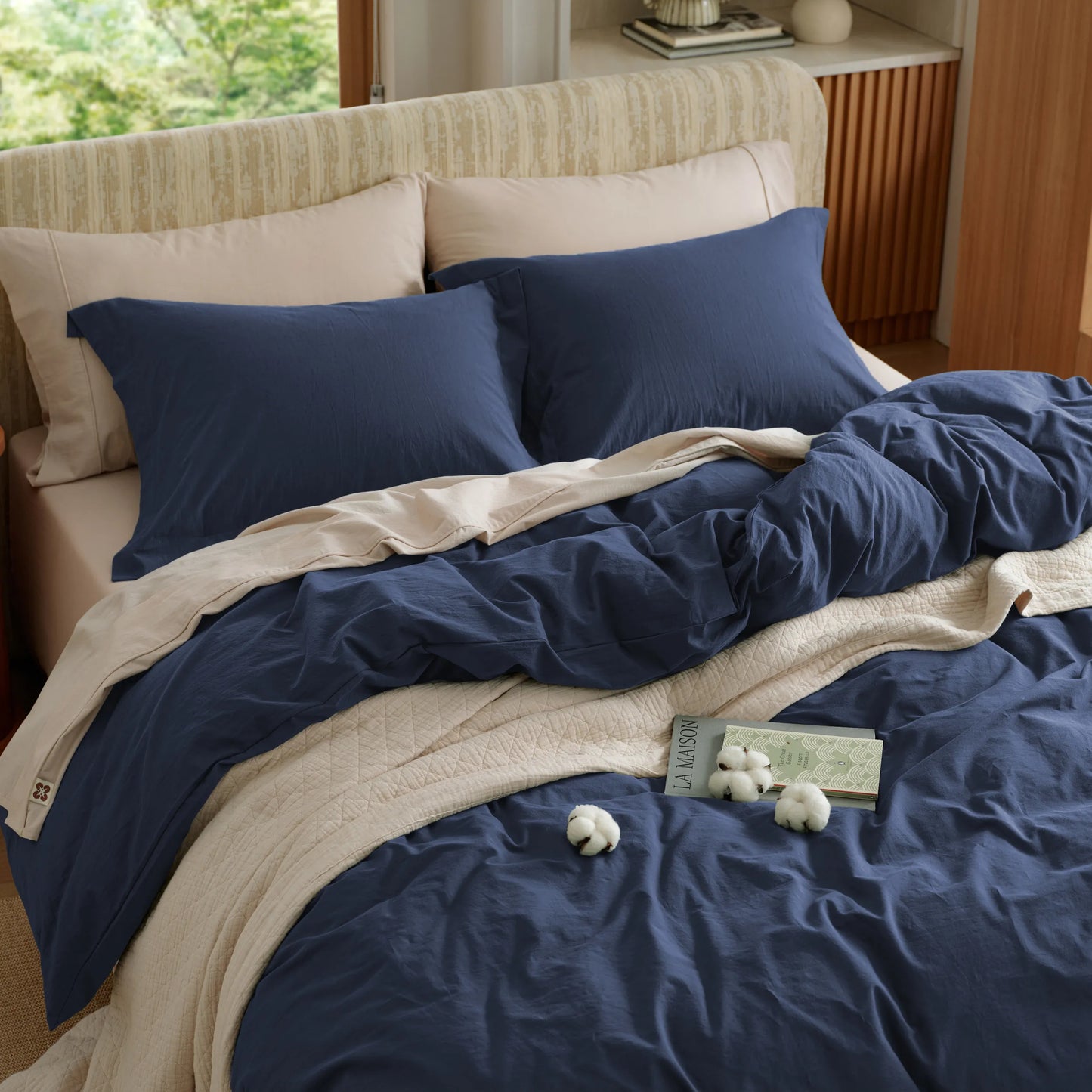 PureWoven™ Washed Cotton Duvet Cover Set