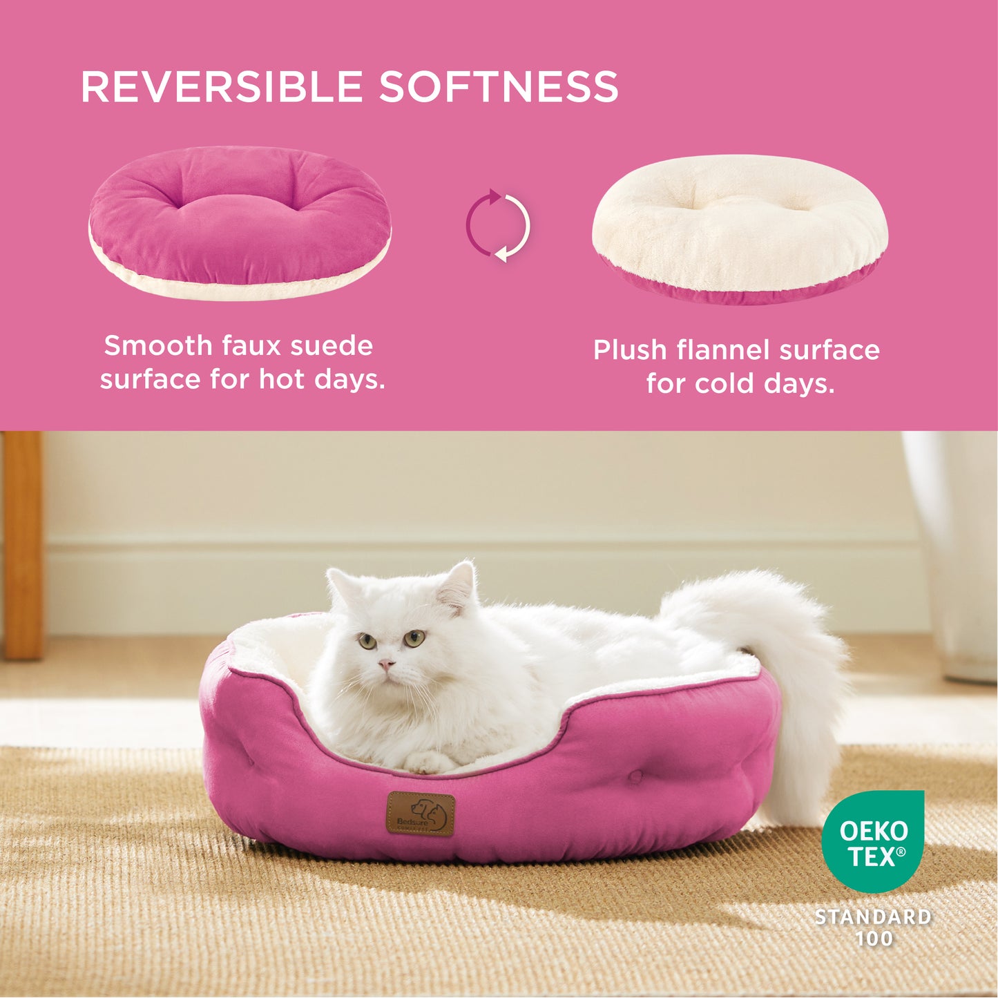 Solid Round Pet Bed