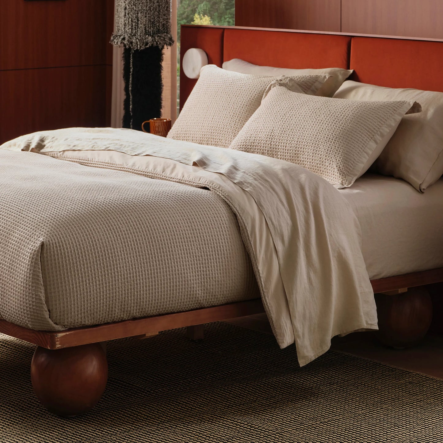 PureWoven™ Cotton Waffle Weave Duvet Cover Set
