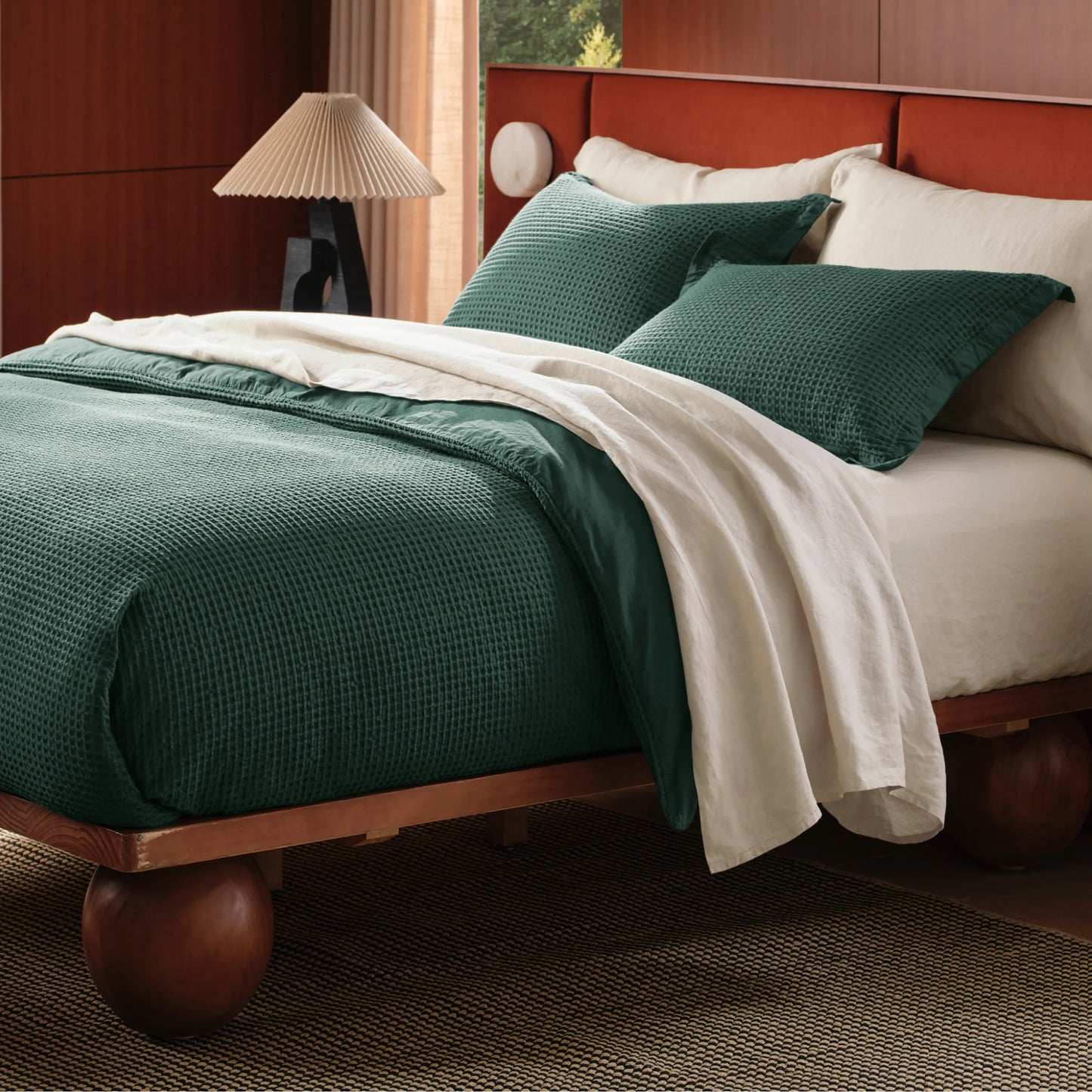 PureWoven™ Cotton Waffle Weave Duvet Cover Set