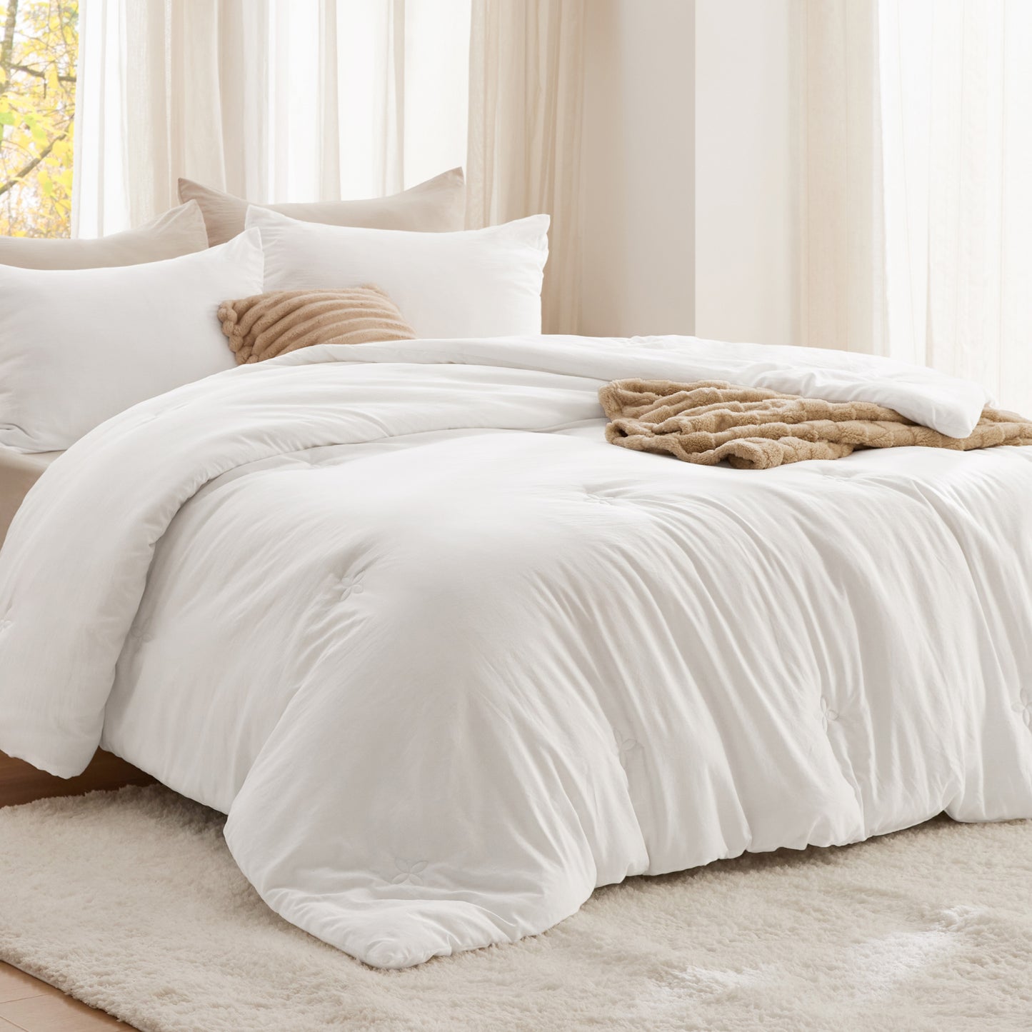 GentleSoft® Textured Quilted Comforter Set