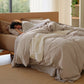 PureWoven Washed Cotton Striped Duvet Cover Set