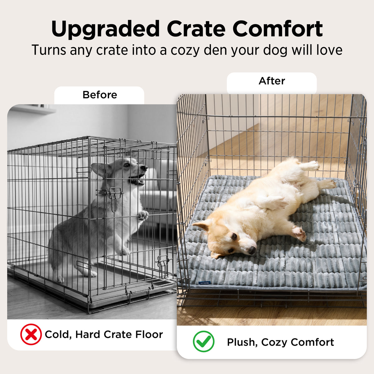 ComfyFleece® Dog Crate Mat