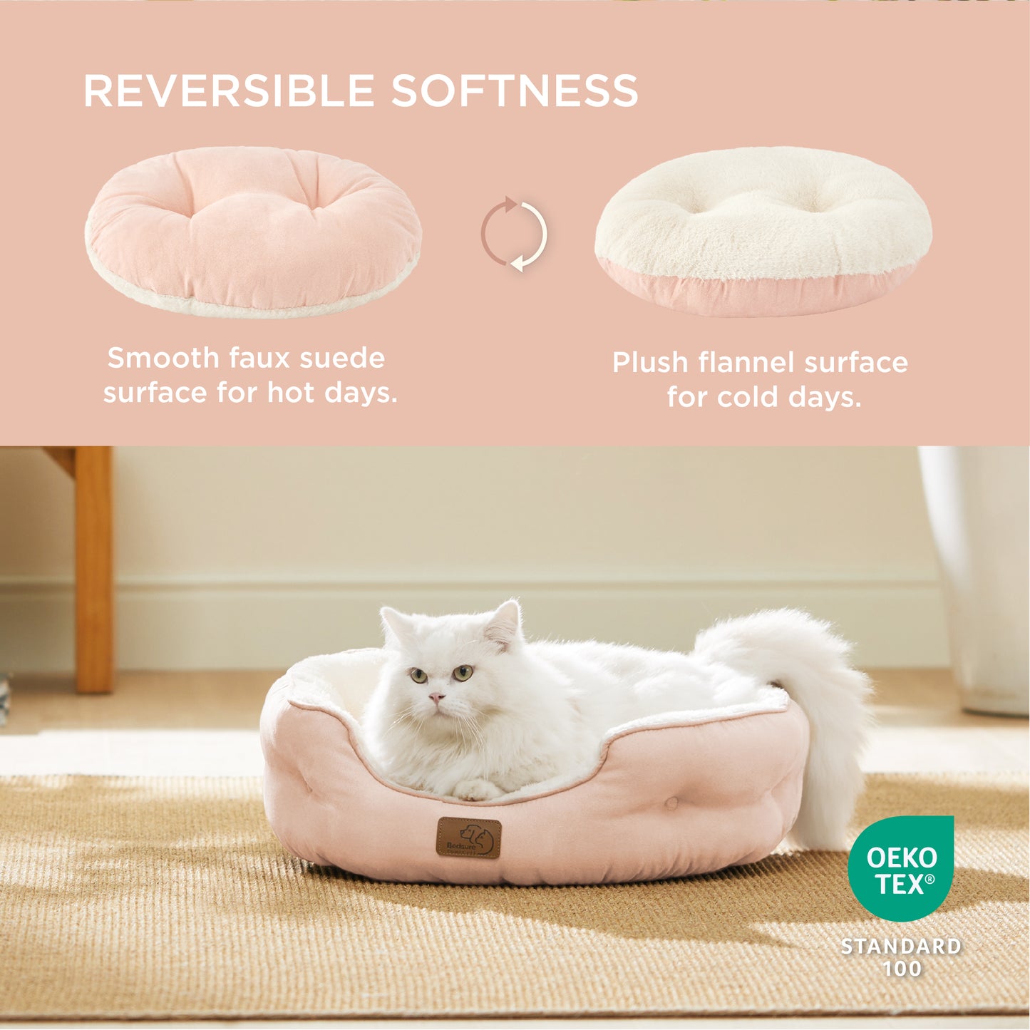 Solid Round Pet Bed