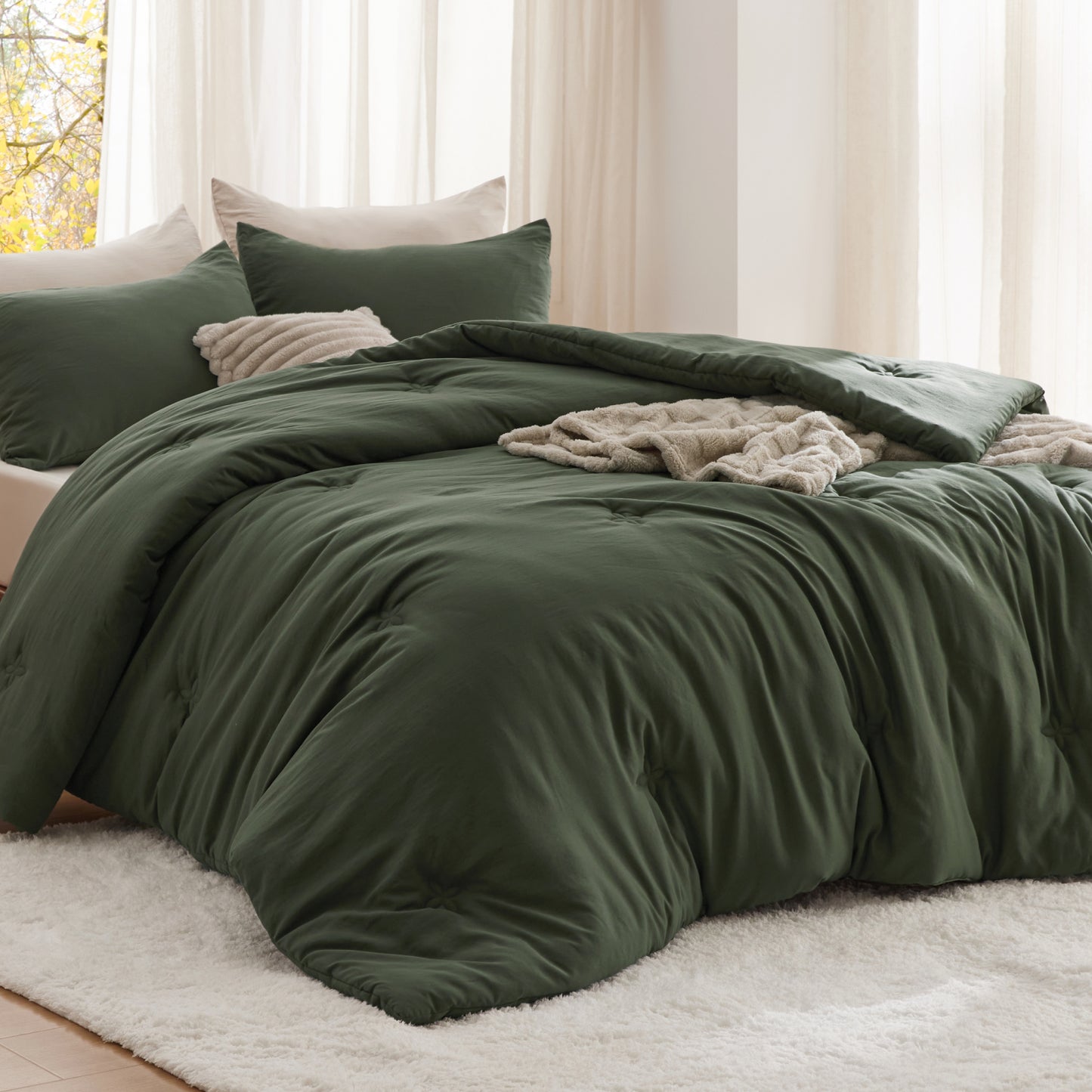 GentleSoft® Textured Quilted Comforter Set
