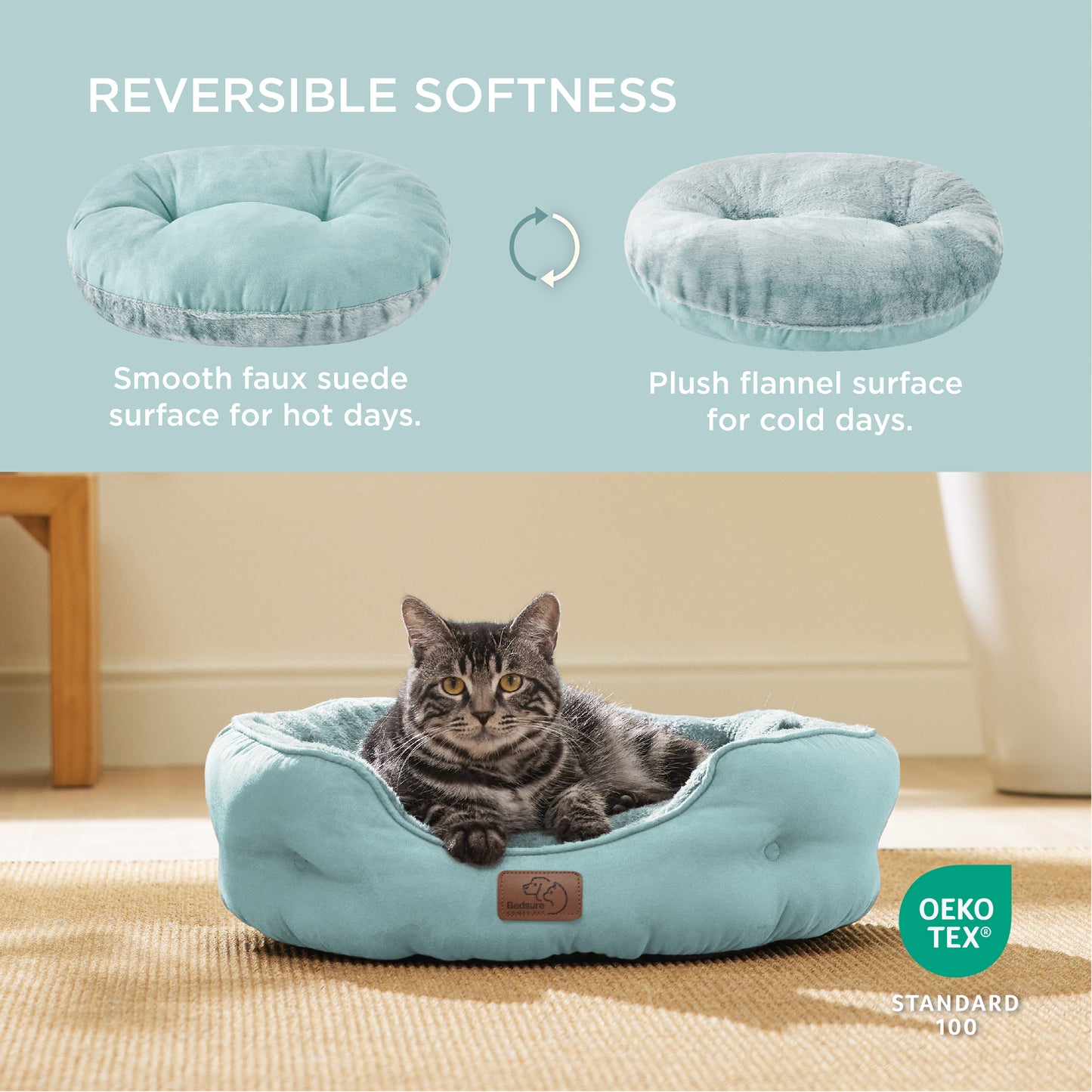 Solid Round Pet Bed