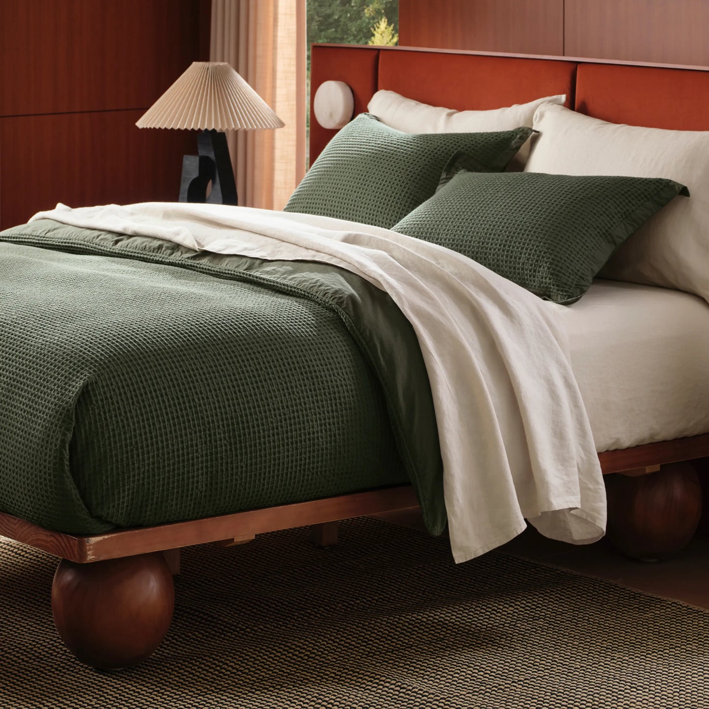 PureWoven™ Cotton Waffle Weave Duvet Cover Set