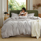 PureWoven™ Washed Cotton Duvet Cover Set