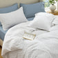 PureWoven™ Cotton Waffle Space-Dyed Duvet Cover Set