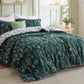 Reversible Floral Print Comforter Set
