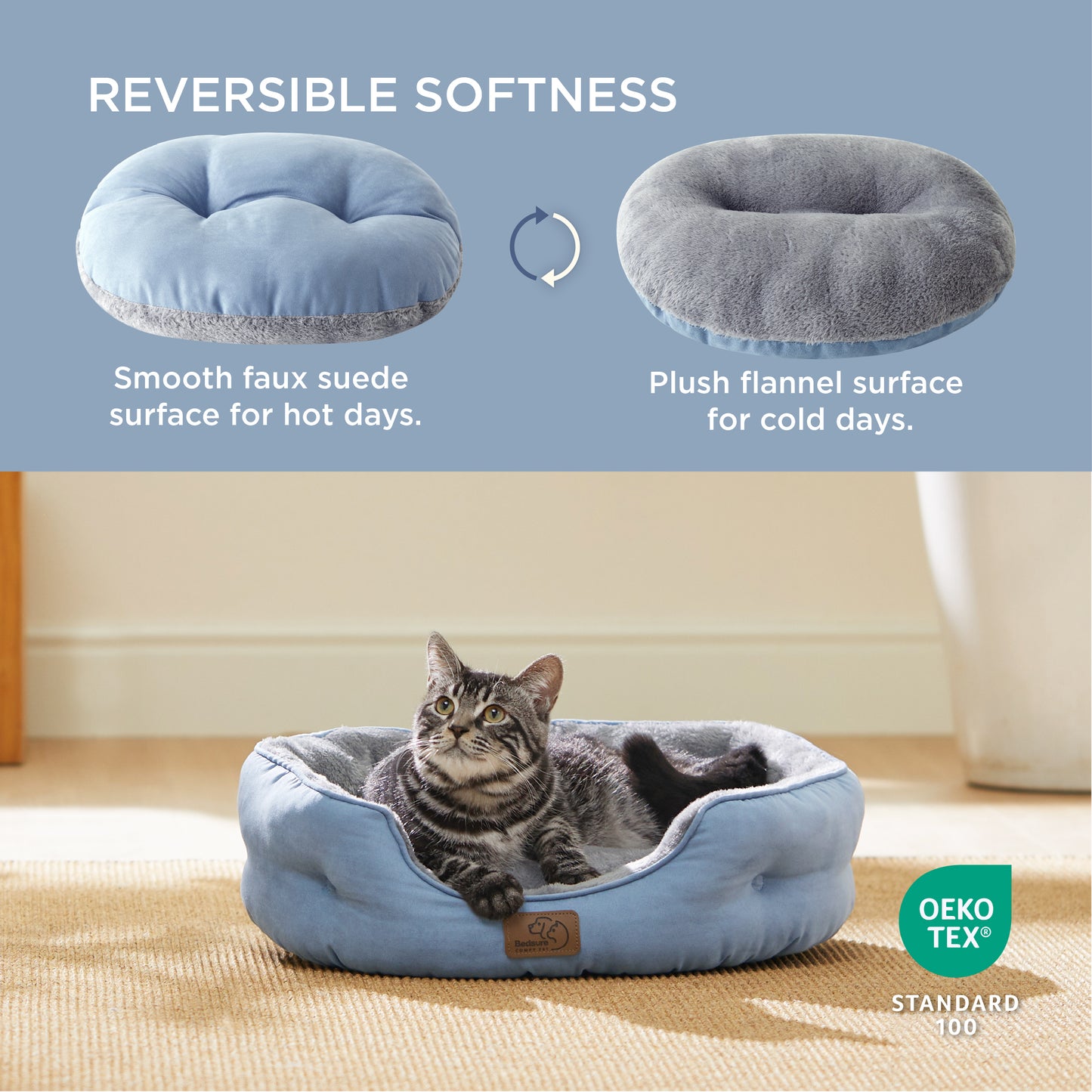 Solid Round Pet Bed