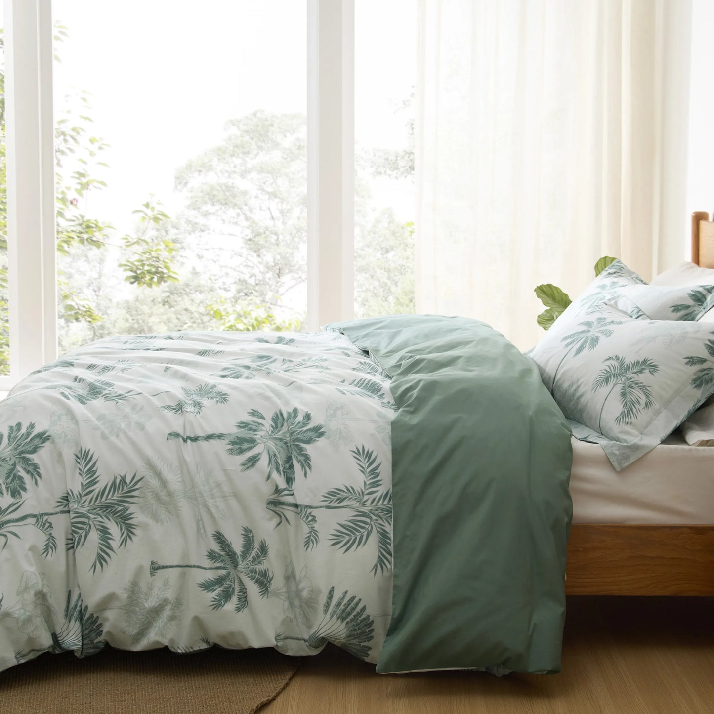 PureWoven™ 100% Cotton Patterned Duvet Cover Set