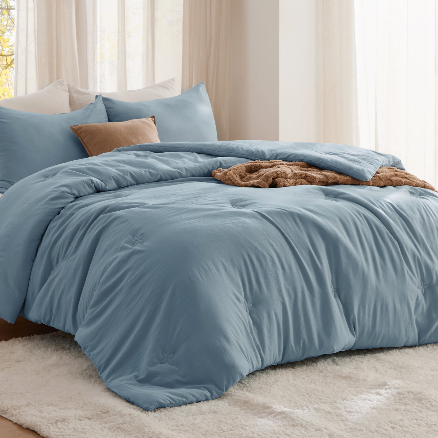 GentleSoft® Textured Quilted Comforter Set