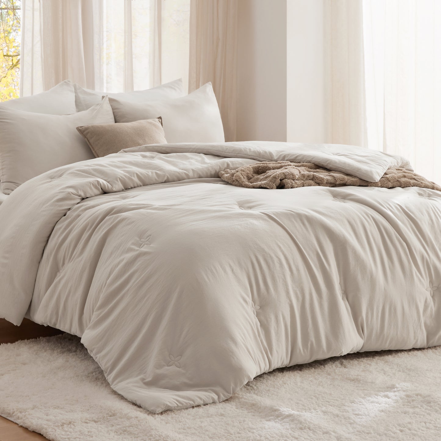 GentleSoft® Textured Quilted Comforter Set