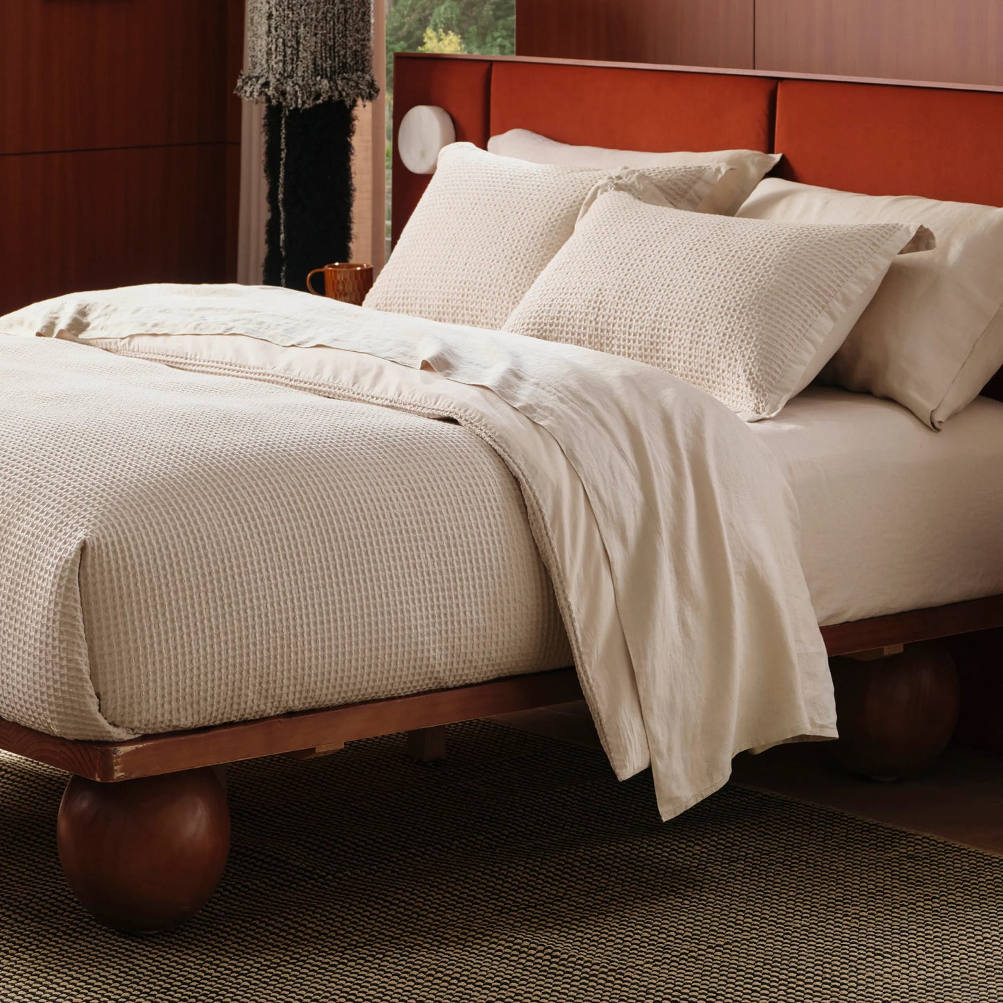 PureWoven™ Cotton Waffle Weave Duvet Cover Set