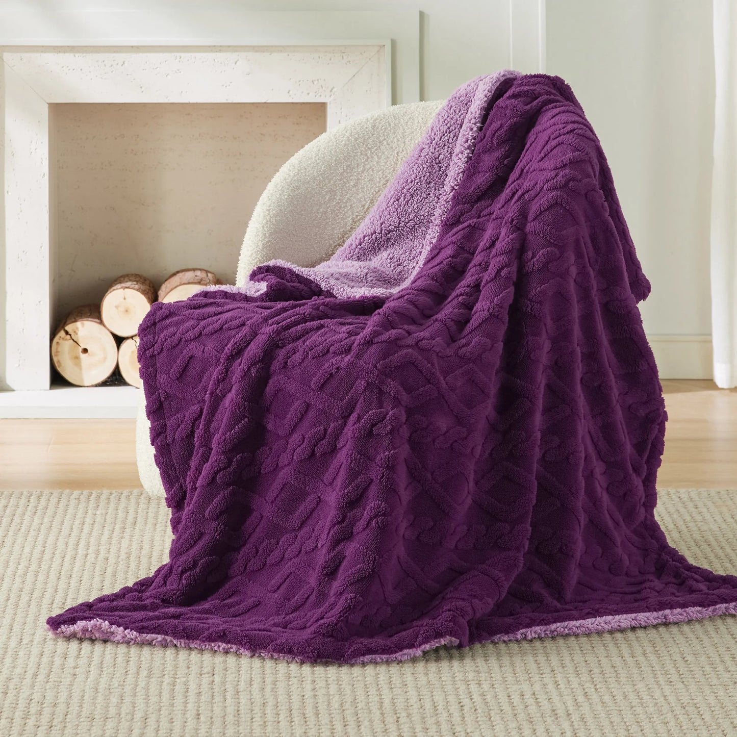 Sherpa Throw Blanket For Couch