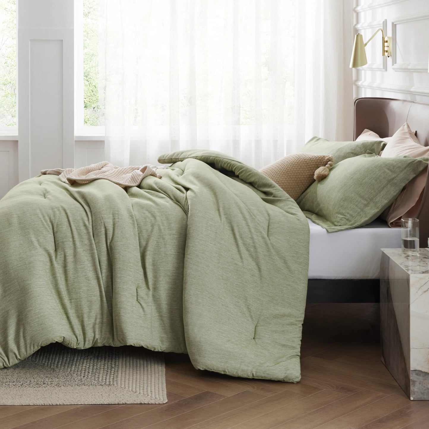 Cationic Dye Comforter Set 100gsm