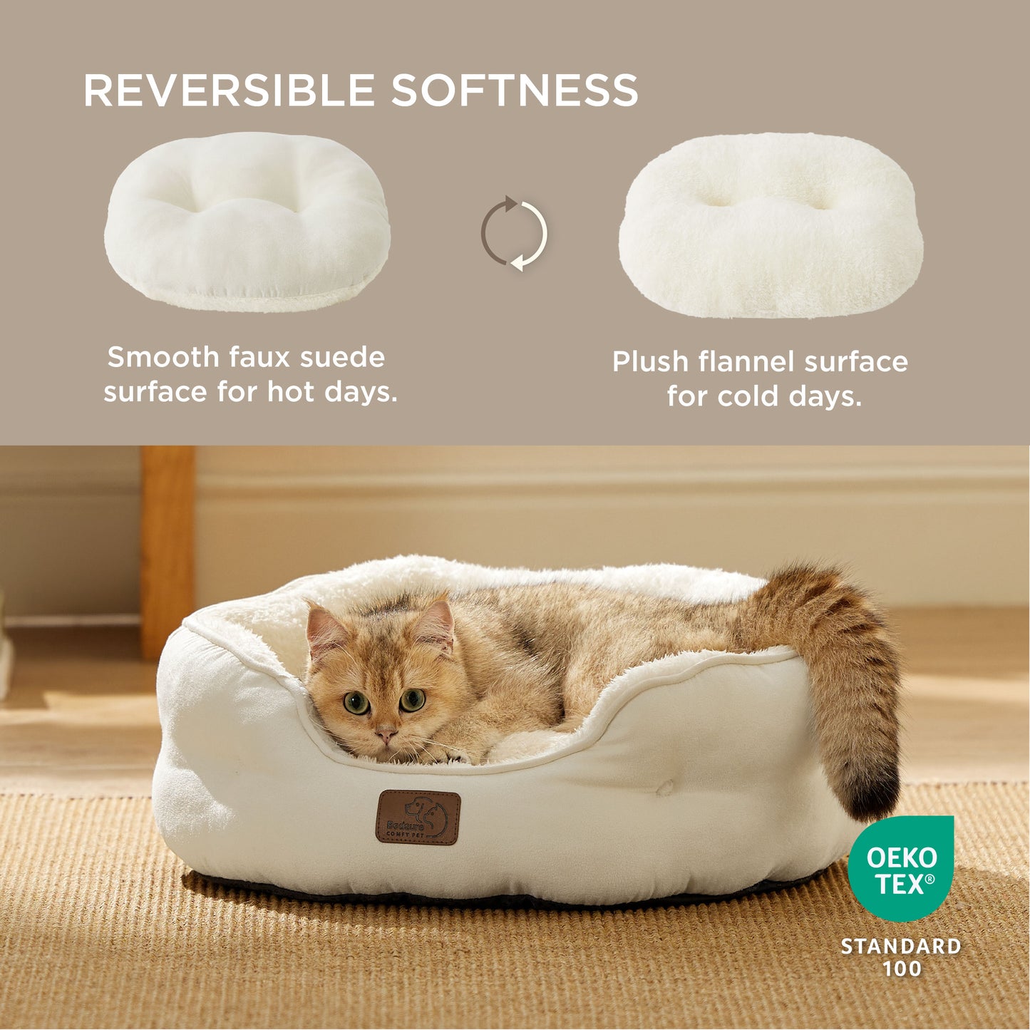 Solid Round Pet Bed