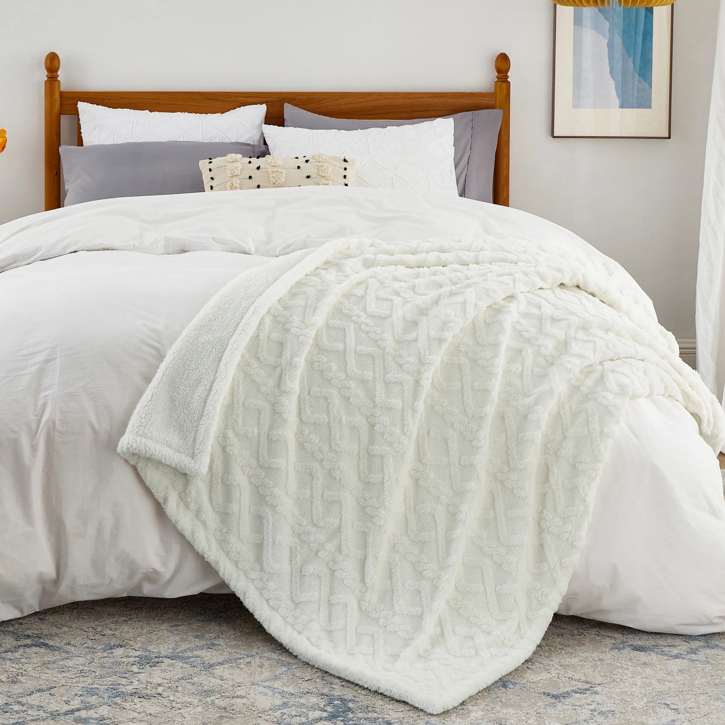Sherpa Throw Blanket For Couch