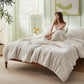 Striped Flannel Comforter Set