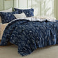 Reversible Floral Print Comforter Set