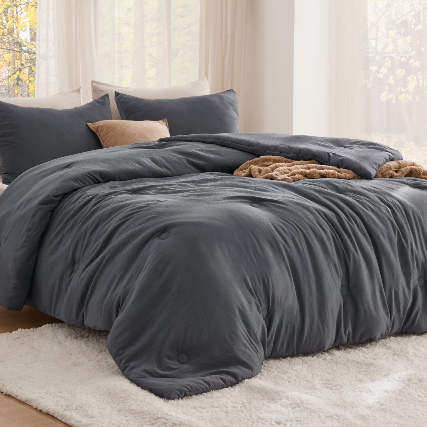GentleSoft® Textured Quilted Comforter Set