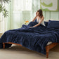 Striped Flannel Comforter Set