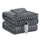 Striped Flannel Heated Blanket