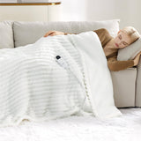 Bedsure Electric Heated Thick Striped Blanket