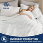Striped Flannel Heated Blanket