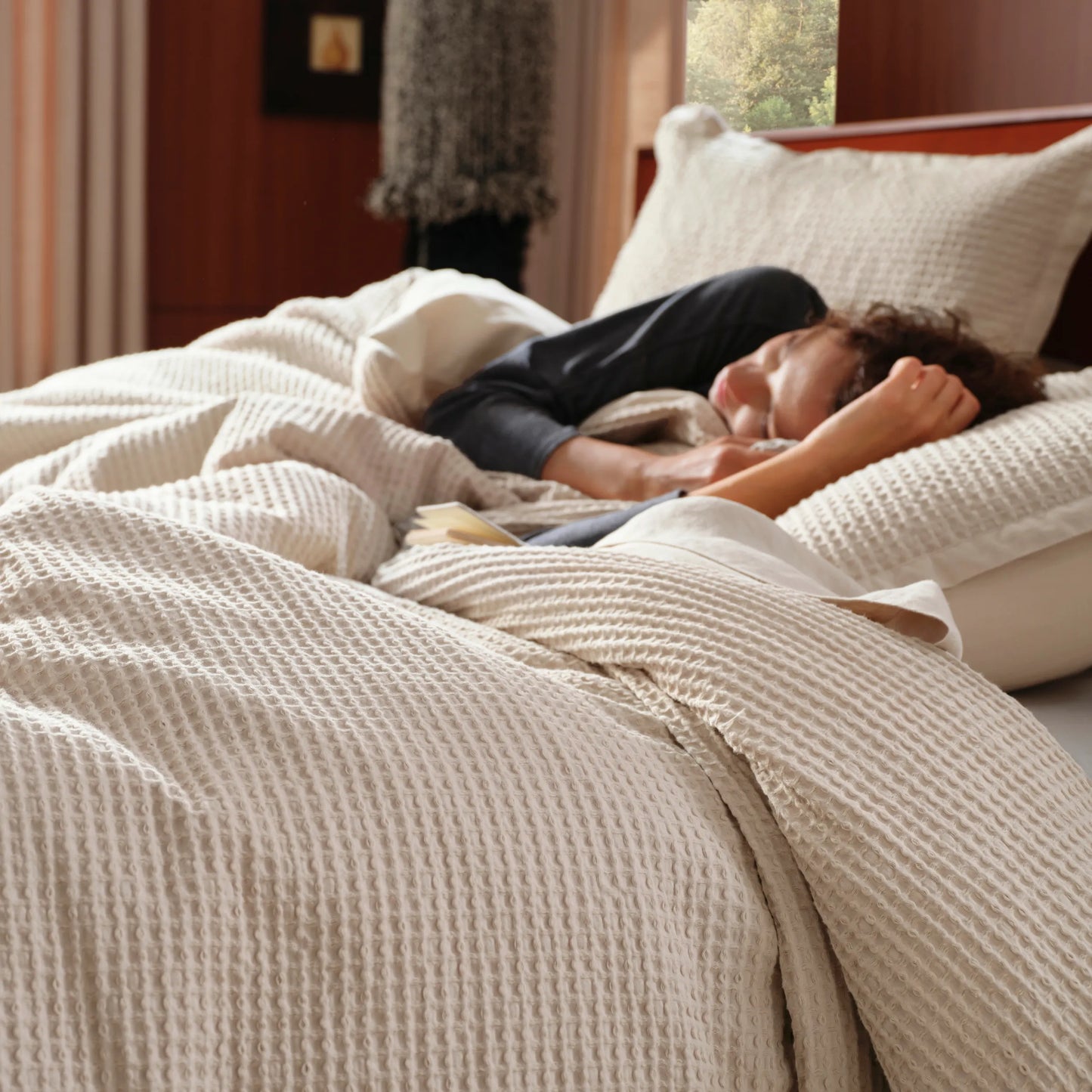 PureWoven™ Cotton Waffle Weave Duvet Cover Set