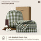 PureWoven Washed Cotton Gingham Duvet Cover Set