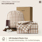 PureWoven Washed Cotton Gingham Duvet Cover Set