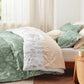 Reversible Floral Print Comforter Set
