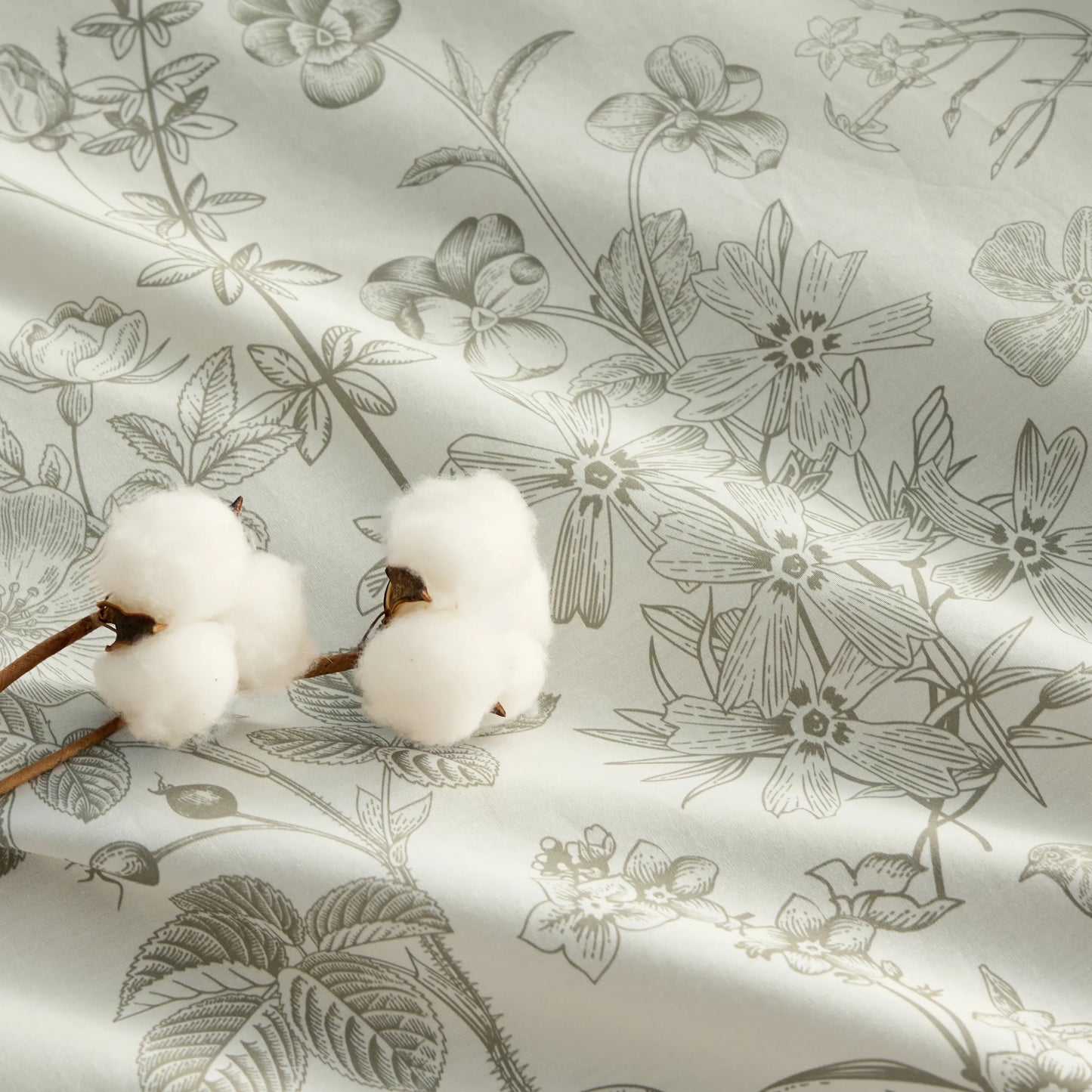 PureWoven™ 100% Cotton Patterned Duvet Cover Set