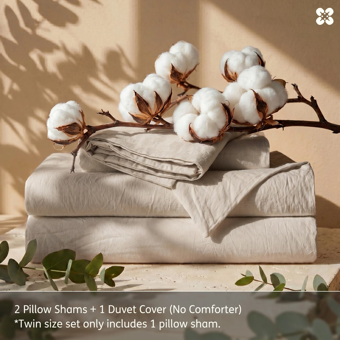 PureWoven™ Washed Cotton Duvet Cover Set